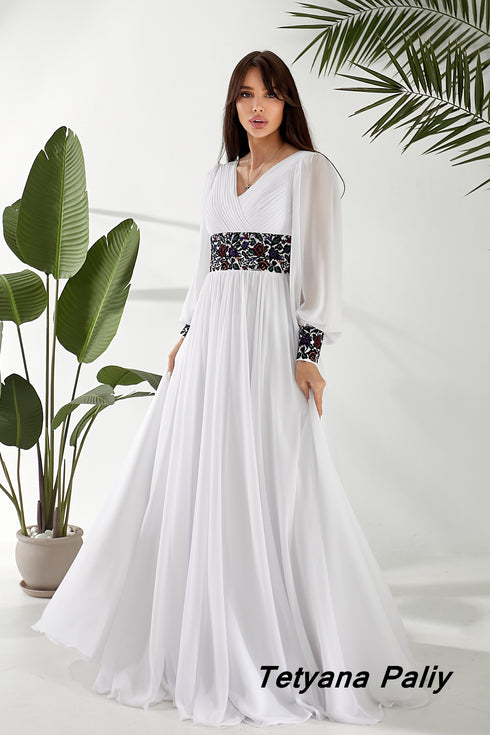 Dress Petunia , black embroidery