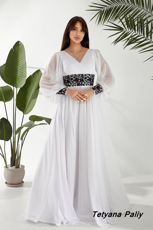 Dress Petunia , black embroidery