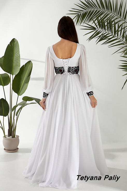 Dress Petunia , black embroidery