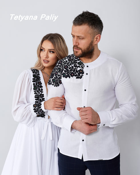 Embroidered dress Solya and vyshyvanka Tikhon