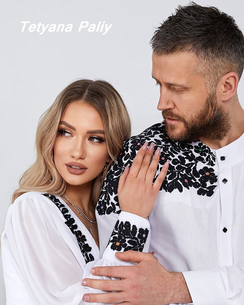 Embroidered dress Solya and vyshyvanka Tikhon