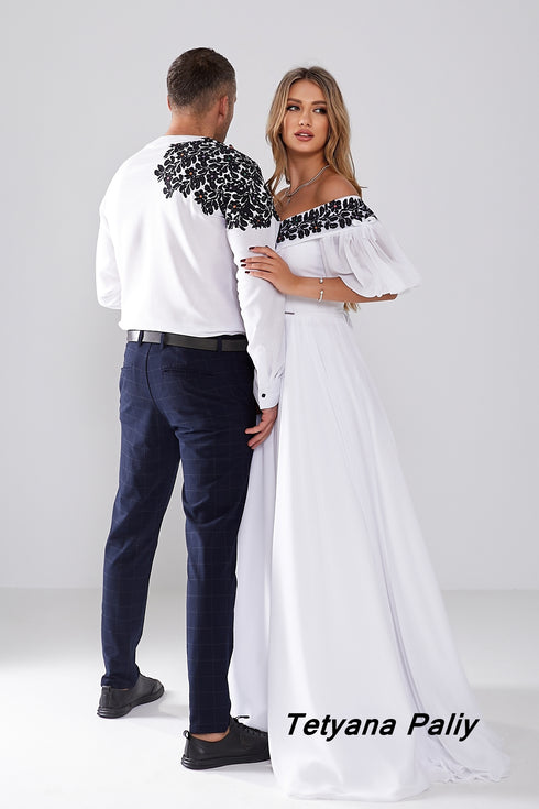 Dress Taisia and embroidered Tikhon