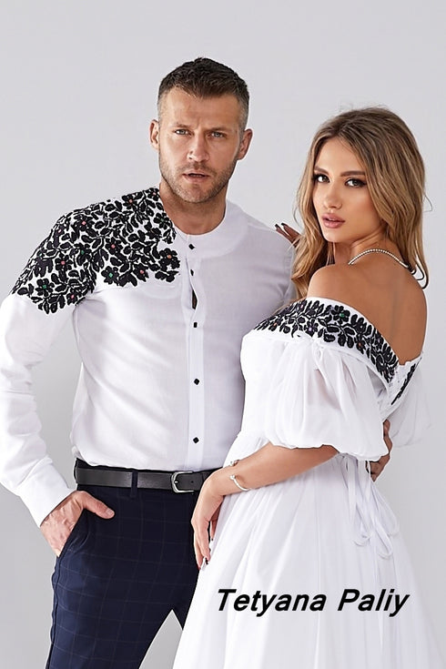 Dress Taisia and embroidered Tikhon