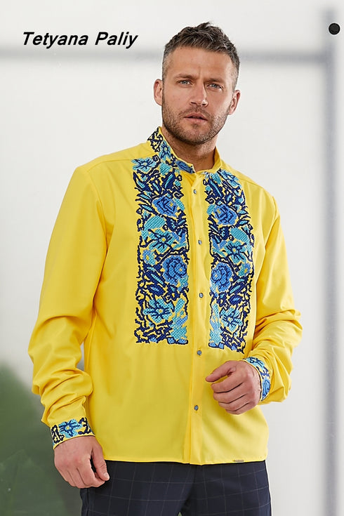 Belle dress, Borys men's embroidered shirt