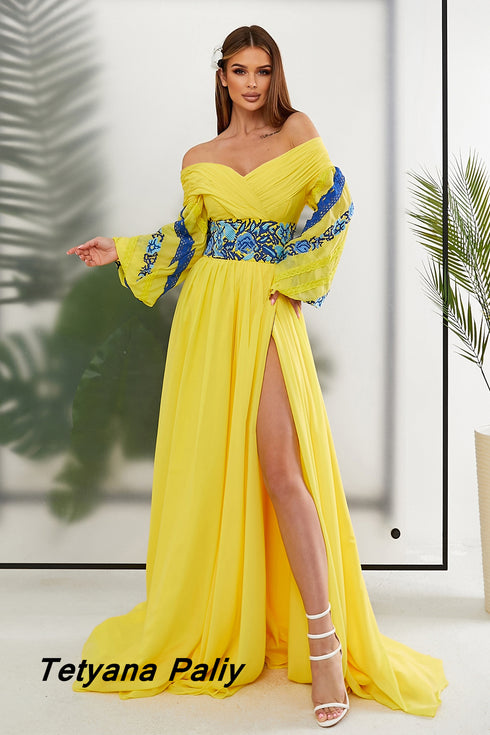 Belle dress, Borys men's embroidered shirt