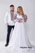 Embroidered dress Ksenia and men's embroidered shirt Oksen