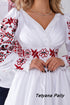Embroidered dress Ksenia and men's embroidered shirt Oksen
