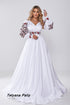 Embroidered dress Ksenia and men's embroidered shirt Oksen
