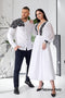 Solya's dress and Tikhon's embroidered shirt