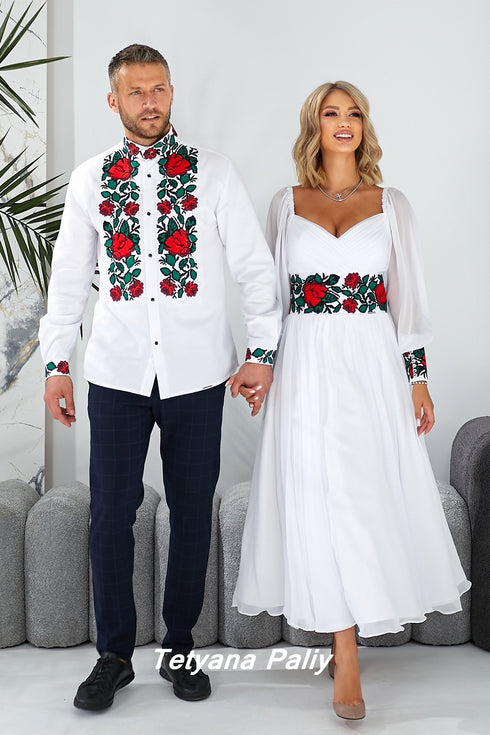 Margarita Midi Dress, Embroidery by Bogdan