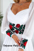 Margarita midi dress (red-green)