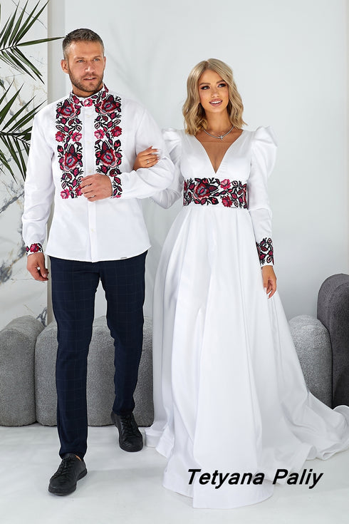 Dress Tiana, men's shirt Timur (violet)