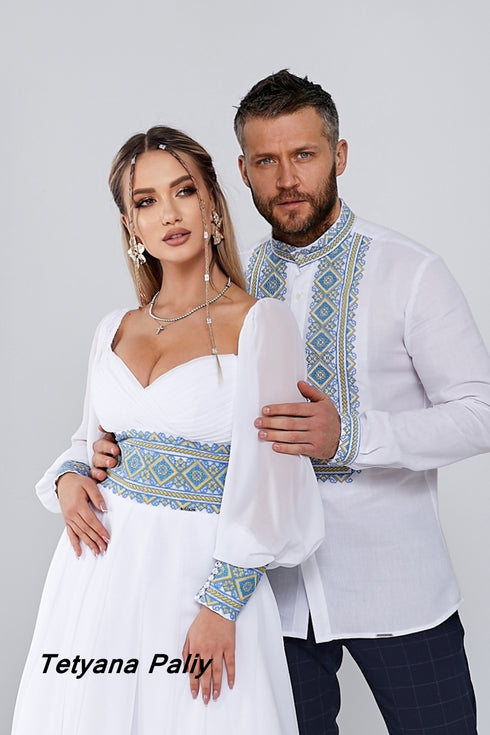 Pava dress, midi, men's shirt Severyn