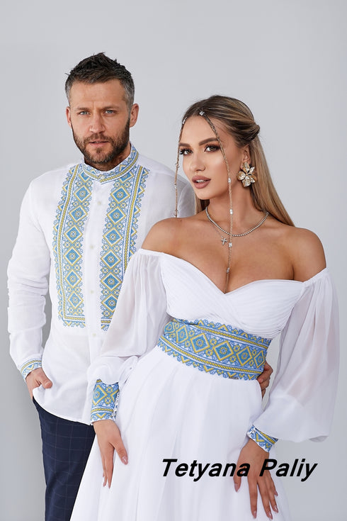 Pava dress, midi, men's shirt Severyn