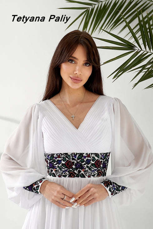 Dress Petunia , black embroidery