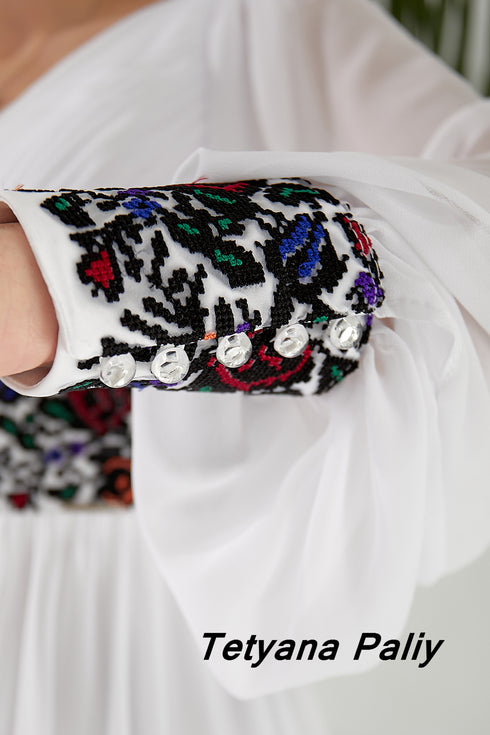 Dress Petunia , black embroidery