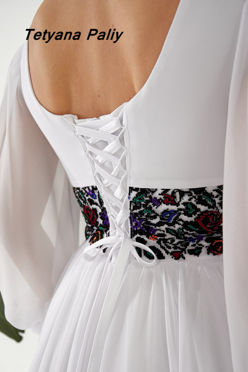 Dress Petunia , black embroidery