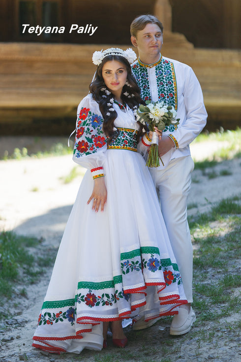 Dress Nina , men's embroidered shirt Denis