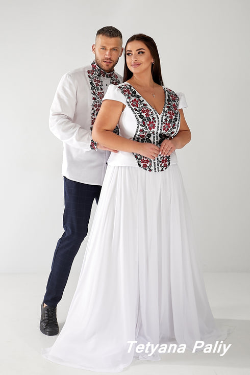 Women's set Magnolia (corset, skirt, sleeves) and Vyshyvanka Ivan