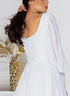 Dress Petunia embroidery white on white Midi