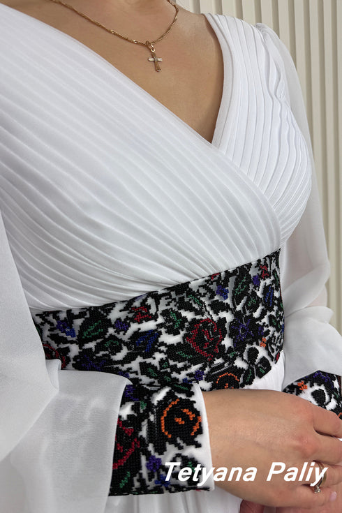 Dress Petunia , black embroidery