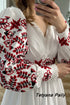 Embroidered dress Ksenia and men's embroidered shirt Oksen