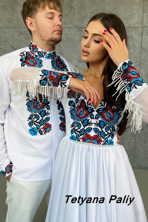 Bazhana dress and Bohdan embroidery