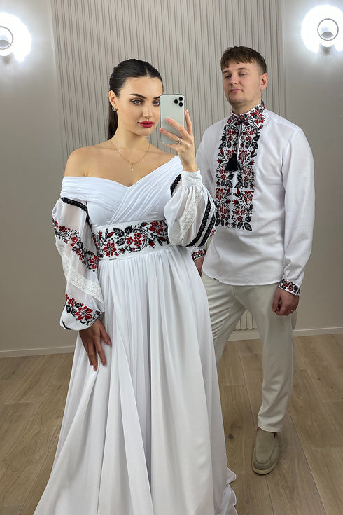 Iva dress and Ivan embroidery