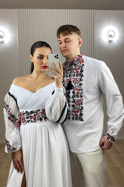 Iva dress and Ivan embroidery