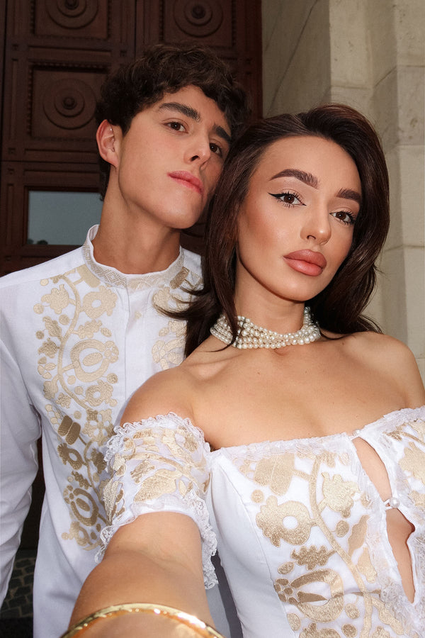 Zabava midi dress and Peter shirt