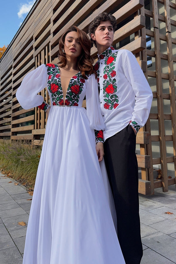 Bogdan's embroidered dress and Bogdan's embroidery