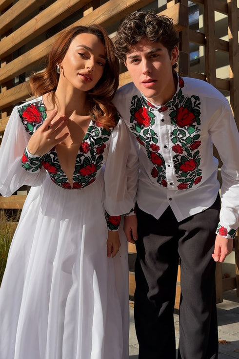 Сукня Коралла, чоловіча сорочка Богдан