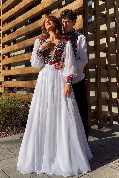 Сукня Коралла, чоловіча сорочка Богдан