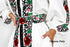 Monica's women's set: blouse, belt, skirt (red-green embroidery)