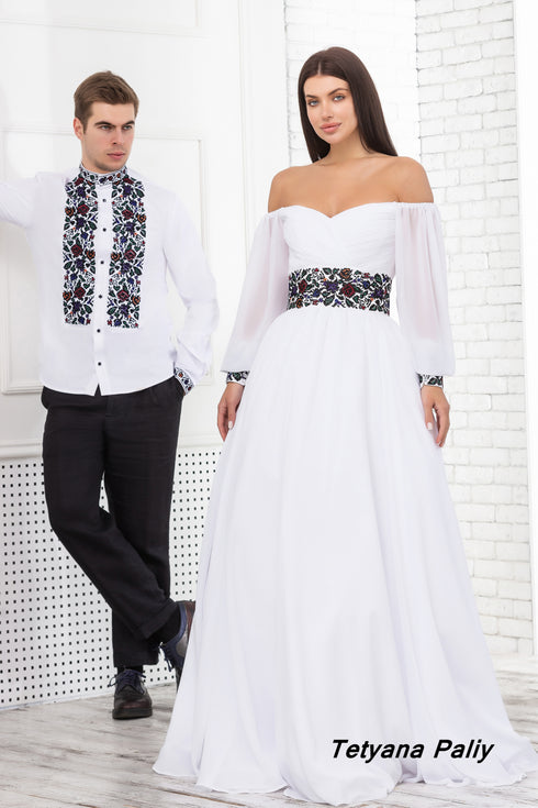 Dress Margarita, man's shirt Matei