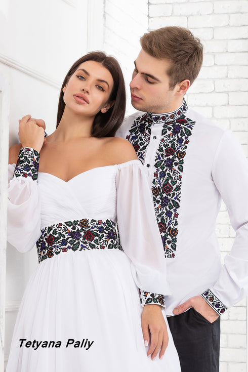 Dress Margarita, man's shirt Matei