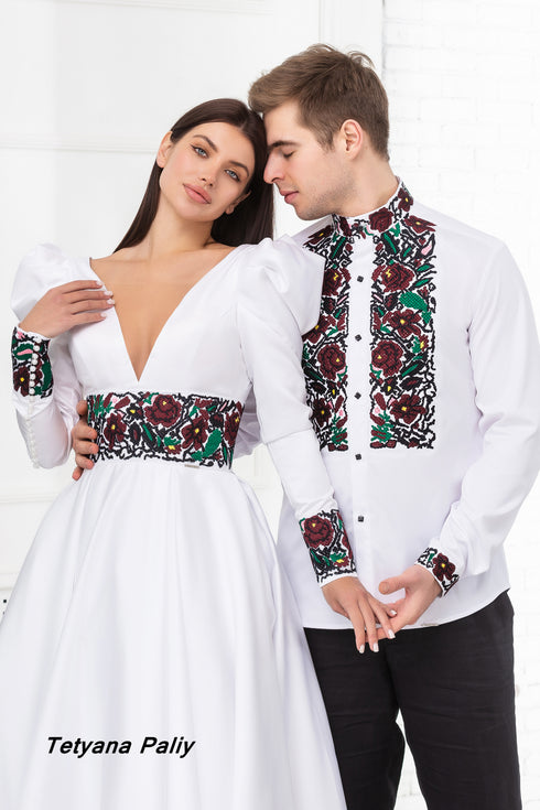 Dress Tiana, men's shirt Timur