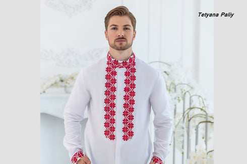 Vyshyvanka Lubomir (red embroidery )