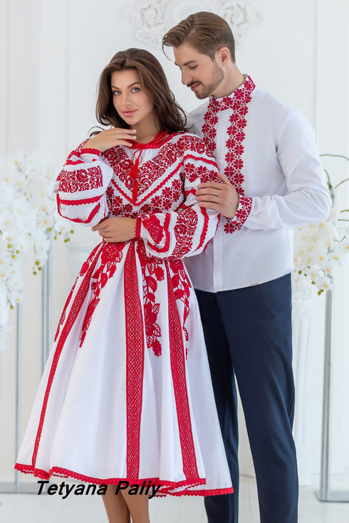 Lyubava dress, midi, men's shirt Lubomyr.