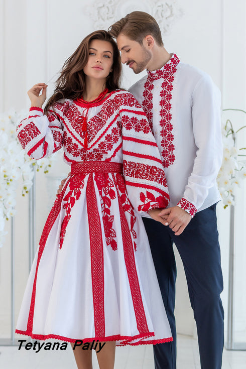 Lyubava dress, midi, men's shirt Lubomyr.