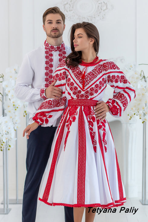 Lyubava dress, midi, men's shirt Lubomyr.