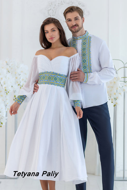 Pava dress, midi, men's shirt Severyn