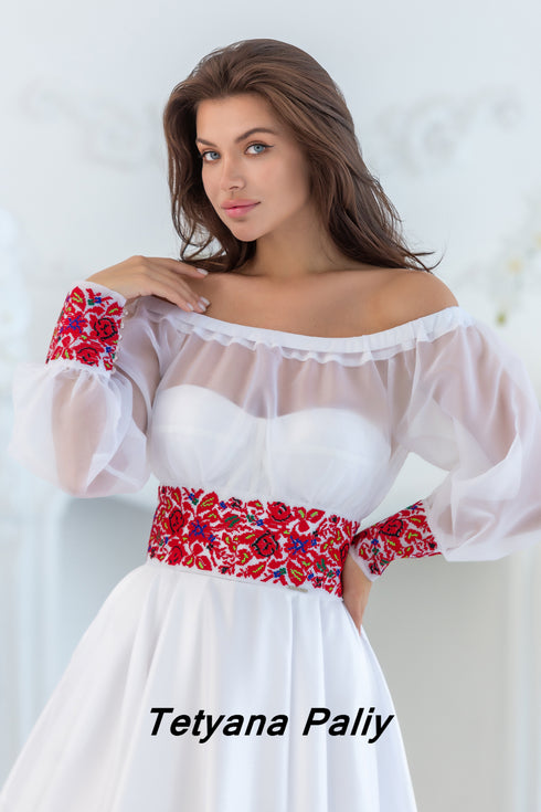 Сукня Діана з болеро. Чоловіча сорочка Дмитро.