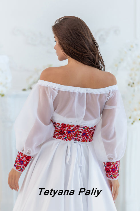 Сукня Діана з болеро. Чоловіча сорочка Дмитро.