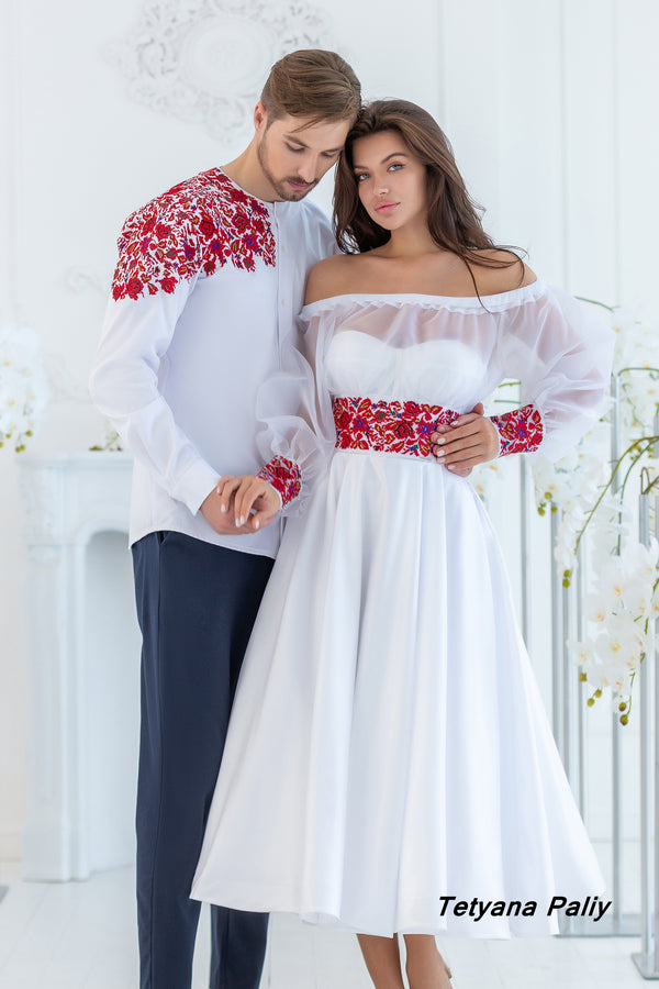 Diana dress with bolero. Dmytro men's shirt.