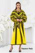 Lyubava midi dress (yellow)