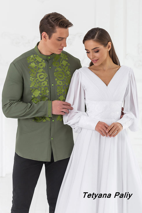 Dress Petunia and Vyshyvanka Piter military
