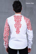 Men's Austin shirt ( red embroidery )