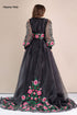 Tina embroidered dress ( black )