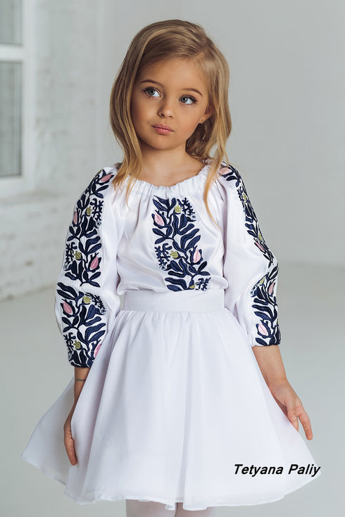 Lilya children's set (blouse, skirt)